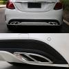 HENYGEN 1 Pair Car Exterior Exhaust Pipe Mufflers Cover for W176 W205 W213 X253 Rear Cylinder Exhaust Pipe Cover Trim view 3