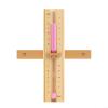 Alanmoship Wooden Sauna Hourglass Timer 15-Minute Wall-Mounted Design For Relaxation For Sessions In Sauna Or Steam Room, Elegant Natural Wood Construction In Humid Environments(D) view 3