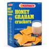 Kemach Honey Graham Crackers, Kosher Graham Biscuits for S'mores, Desserts & Snacks, 3 Inner Packs, 408gr view 1