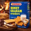 Kemach Honey Graham Crackers, Kosher Graham Biscuits for S'mores, Desserts & Snacks, 3 Inner Packs, 408gr view 2