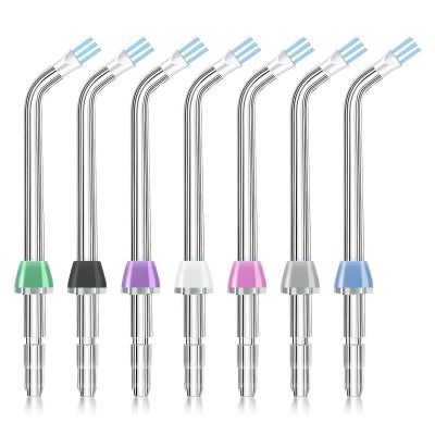 7 PCS Water Flosser Replacement Tips for Waterpik, for Plaque Seeker Tips for Waterpik and Other Oral Irrigators, for Cleaning Tooth Implants Crowns and Bridges