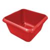 TRTO Red Colour 7 Litre Square Washing Up Bowl Plastic Kitchen Basin Sink Dish Cutlery Tidy Easy To Use view 1