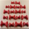 18 x Edible 3D 44mm Dog bones bone, icing toppers, cake cupcakes decorations T037 (Red) view 1