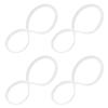 jojofuny 4pcs Silicone Sealing Rings for Insulated Lunch Box Leak-Proof Replacement Seal Gasket for Food Storage Containers and Bento Boxes, 13cm Outer, 12cm Inner Diameter view 1
