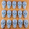 15 x Edible 3D 42mm Skulls, Skull icing toppers, cake cupcakes decorations T040 (Baby Blue) view 2