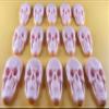 15 x Edible 3D 42mm Skulls, Skull icing toppers, cake cupcakes decorations T040 (Pearl Baby Pink) view 1