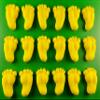 18 x Edible 3D 30mm Baby Feet icing toppers, cake cupcakes decorations T041 (Yellow) view 2