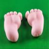 18 x Edible 3D 30mm Baby Feet icing toppers, cake cupcakes decorations T041 (Yellow) view 3