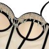 Women's Solid Color Short Lingerie Bustier Tank Top Corset Tank Top, khaki, S view 4