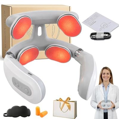 2026 Aurenova Sereni Stim Cervical Neuromodulation Device, 4D Portable Neck Relief Massager, Cordless Design, Adjustable Modes, Releases Deep Muscle Tightness Behind Neck Pain (with Voice)