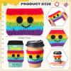 Potchen 9 Sets Teacher Appreciation Gifts Crochet Coffee Mug Cozy Teacher Gifts Bulk Holiday Cup Sleeves with Thank You Cards for School Office Back to School Graduation Party Favors Goodie Bag Filler view 2