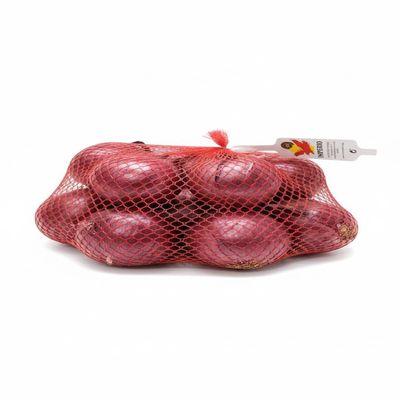 Mitram Fresh Red Onions 1kg Vibrant Purple-Red Skin & Crisp Texture Mild Sweet-Peppery Flavour Ideal for Salads Pickling & Caramelising Breathable Mesh Bag for Optimal Freshness