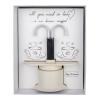 Doni Bomboniere Wedding 1 Piece Coffee Maker, 2 Cups with Particular Anniversary Box Inside Written All You Need Is Love And A Good Coffee Complete Original Gift Ideas Cheap view 1