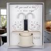 Doni Bomboniere Wedding 1 Piece Coffee Maker, 2 Cups with Particular Anniversary Box Inside Written All You Need Is Love And A Good Coffee Complete Original Gift Ideas Cheap view 3