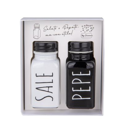 Doni Bomboniere Wedding 1 Piece Salt and Pepper Set with Anniversary Box Lettering Salt Peppery But Style Complete Original Cheap Gift Ideas