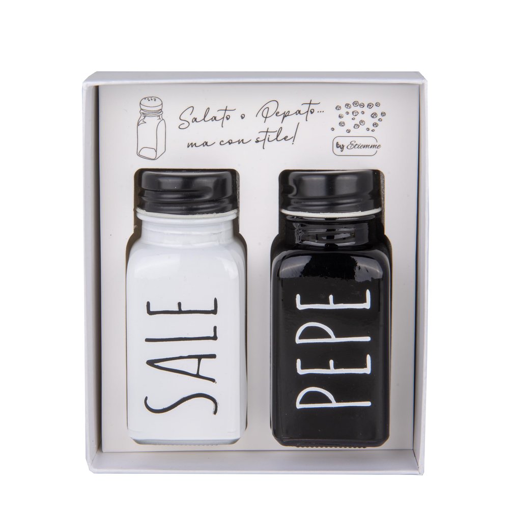 Doni Bomboniere Wedding 1 Piece Salt and Pepper Set with Anniversary Box Lettering Salt Peppery But Style Complete Original Cheap Gift Ideas