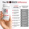 10X Health 5-MTHF - 60 Capsules Methylated Folic Acid with Magnesium - Bioactive Vitamin B9 for Brain, Heart & Neurotransmitter Synthesis - Bioavailable Methyl Folate Supplements view 4