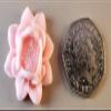 12 x Edible 3D 32mm Lotus Flowers icing toppers, cake cupcakes decorations T055 (Baby Blue) view 3
