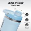 PROCHAIN Insulated Stainless Steel Protein Shaker Bottle, 20oz Metal Mixer view 2