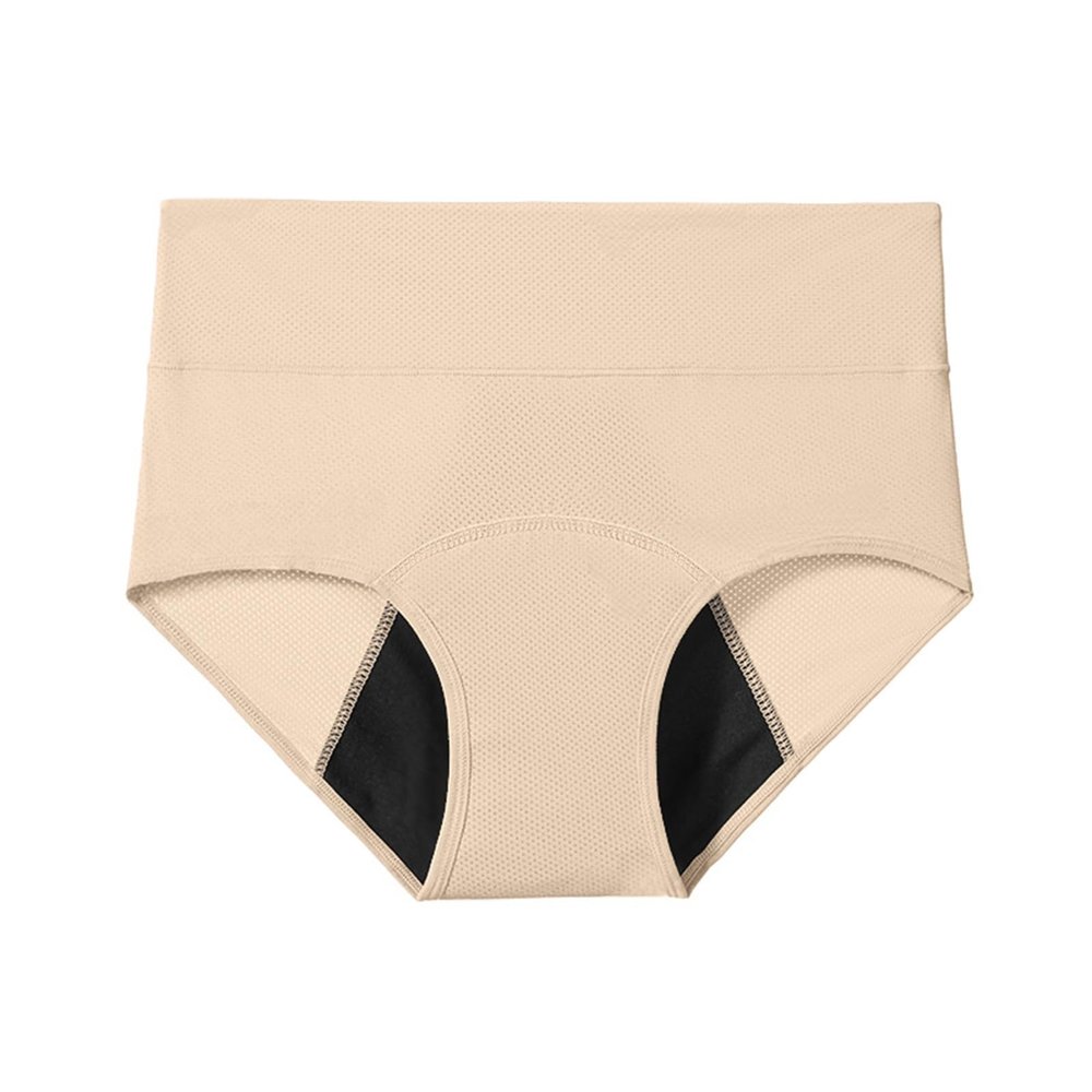 Pants Menstrual Underwear For Women Cotton Knickers Multipack With Leakproof Crotch For Heavy Extra Waist Trainer for Women Full Body (Light Yellow, XXXL)