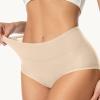 Pants Menstrual Underwear For Women Cotton Knickers Multipack With Leakproof Crotch For Heavy Extra Waist Trainer for Women Full Body (Light Yellow, XXXL) view 2