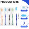 200 Pack Prepasted Disposable Toothbrushes Bulk Colorful Individually Wrapped Toothbrushes with Toothpaste for Travel Hotel Camping Donation Homeless Gift view 2