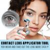 Contact Lens Applicator Tool, Eye Opener with Soft-Tip Sucker and Tweezer for Easy Insertion & Removal, Includes Portable Travel Case view 2