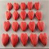 20 x Edible 3D 20mm Hearts icing toppers, cake cupcakes decorations T058 (Red) view 1
