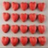 20 x Edible 3D 20mm Hearts icing toppers, cake cupcakes decorations T058 (Red) view 2