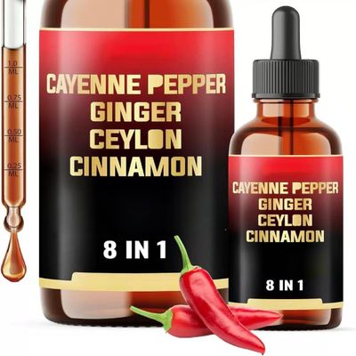 8in1 Cayenne Pepper with Ginger - Digestion, Circulatory Heath Support | cayenne