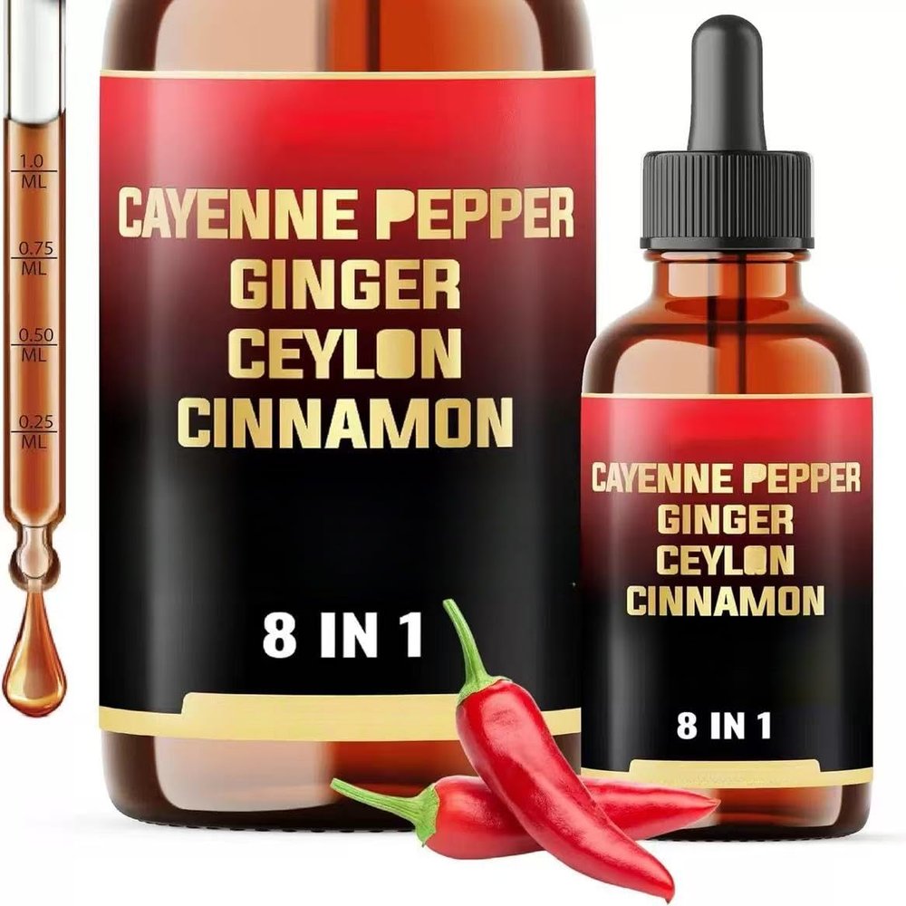 8in1 Cayenne Pepper with Ginger - Digestion, Circulatory Heath Support | cayenne