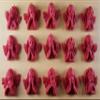12 x Edible 3D 30mm Cherubs icing toppers, cake cupcakes decorations T061 (Red) view 2