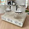 Doni Bomboniere Wedding 1 Piece Spice Rack with 4 Jars Anniversary Lid Written Name of Spices (Random Spices) Complete Original Cheap Gift Ideas view 2