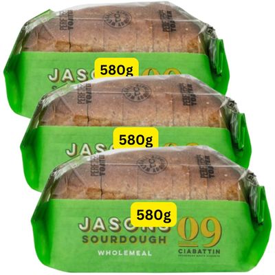 Wholemeal Ciabattin Jason (3x580g)