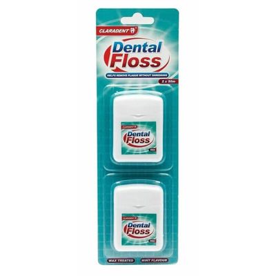 Dental Floss 2 50 m | Waxed Mint-Flavour Dental Floss, Easy-Glide Oral Care (1)