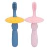 DGLDCSHUAI 2Pcs Baby Silicone Toothbrush Ultra Soft Bristles Safe Detachable Design Infant Silicone Training Toothbrush view 1