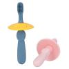 DGLDCSHUAI 2Pcs Baby Silicone Toothbrush Ultra Soft Bristles Safe Detachable Design Infant Silicone Training Toothbrush view 2