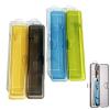 4 Packs Toothbrush Holder, Plastic Toothbrush Case, Four-color Transparent Portable Toothbrushes Toothpaste Storage Travels Holders with Secure Seal view 1