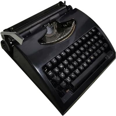 Vintage Manual Typewriter, Mechanical Retro Design for Free Writing and Crafting