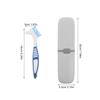 FOMIYES Denture Cleaning Toothbrush Aligner Brush Travel Case for Home Office Party Use Denture Cleaning Brush Travel Case view 2