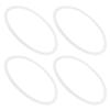 Gadpiparty 4pcs Silicone Ring for Lunch Box Seal High Temperature Silicone Seal Ring Compatible Food Storage Containers and Bento Lunch Boxes view 1