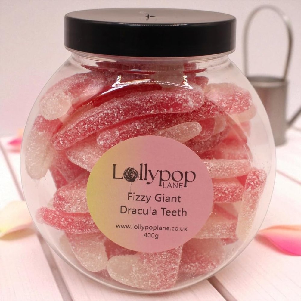 Fizzy Dracula Teeth Pick n Mix Sweet Jar - 400g