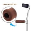 Ciieeo 6pcs Brown Sponge Walking Cane Handle Wraps with Non-Slip Crutch Grip Padding, Comfortable Armrest Cushions for Elderly Mobility Aids and Walker Accessories view 3