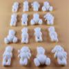 16 x Edible 3D 30mm Teddy Teddybear Set, icing toppers, cake cupcakes decorations T072 (Ivory) view 1