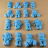 16 x Edible 3D 30mm Teddy Teddybear Set, icing toppers, cake cupcakes decorations T072 (Pearl Baby Blue) view 1