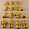 16 x Edible 3D 30mm Teddy Teddybear Set, icing toppers, cake cupcakes decorations T072 (Honey Gold) view 1