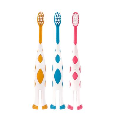 WRITWAA 6Pcs Soft Bristle Baby Toothbrush for Kids Oral Care Cartoon Design Bathroom Accessories