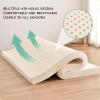 100% Natural Latex, No Deformation, Compressed, Breathable Honeycomb Design, Soft & Comfortable, 5cm Thick, 100x220cm (39x87in) - Ideal for Restful Sleep. view 3