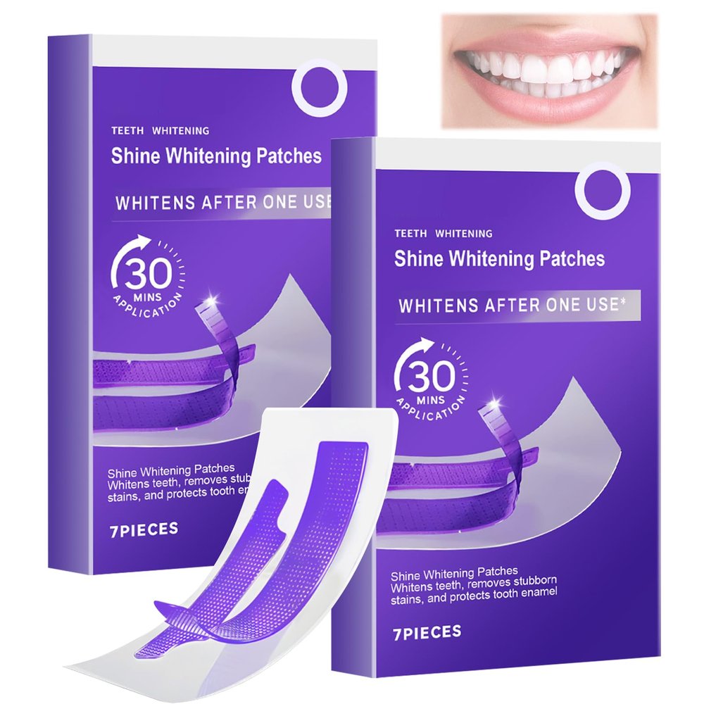 14 Pcs Purple Teeth Whitening Strips, Whitening Strips, Teeth Whiten Strip, Combining Whiter Tooth and Colour Correction