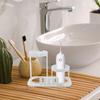 ARTSEWPLY Universal Water Flosser Holder Wall Mounted, Dental Flosser Nozzle Organizer with Toothpaste Storage, Bathroom Oral Irrigator Accessories Stand for Home and Travel view 4